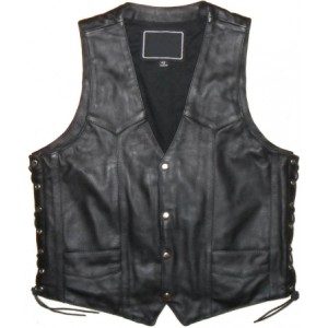 Mens leather vests