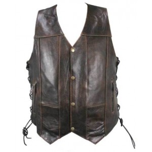 Mens leather vests