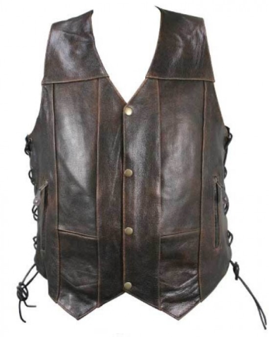 Mens leather vests