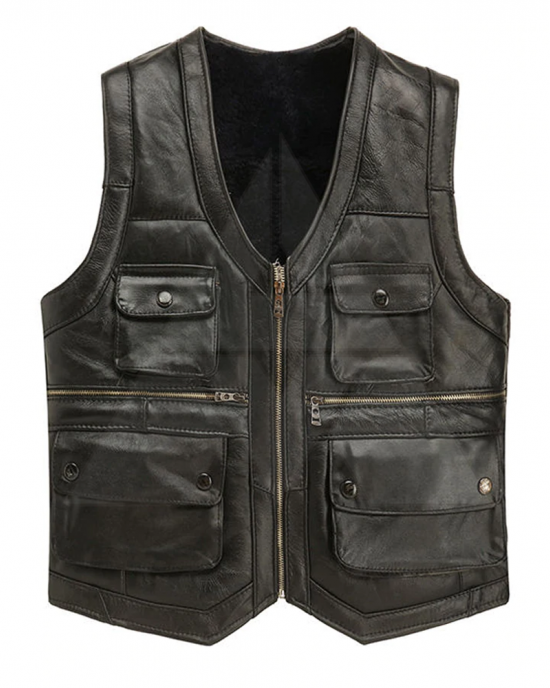 Mens leather vests